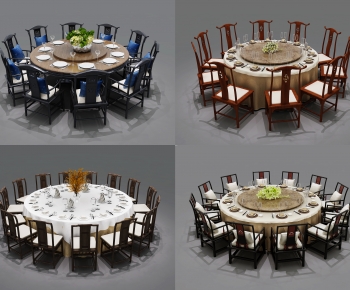 New Chinese Style Dining Table And Chairs-ID:115201008