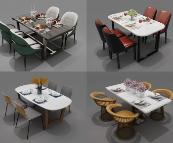 Modern Dining Table And Chairs-ID:366303922