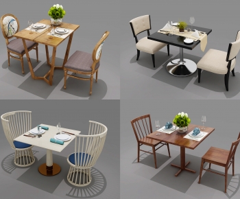Nordic Style Dining Table And Chairs-ID:571074013