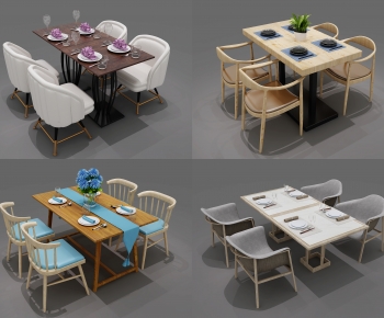 Nordic Style Dining Table And Chairs-ID:876734973
