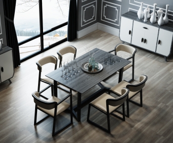 Modern Dining Table And Chairs-ID:956995965