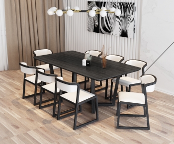 Nordic Style Dining Table And Chairs-ID:643914944