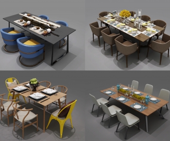 Modern Dining Table And Chairs-ID:235955005