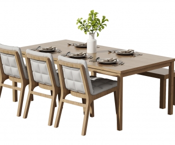 Nordic Style Dining Table And Chairs-ID:945905927