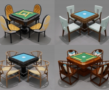 Modern Mahjong Tables And Chairs-ID:934165009
