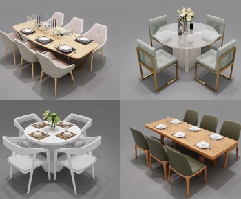Modern Dining Table And Chairs-ID:598890836