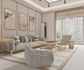 Japanese Style A Living Room-ID:855112083
