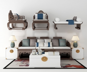 Chinese Style Sofa Combination-ID:860384944