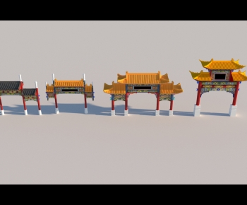 Chinese Style Building Component-ID:931910042