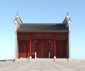Chinese Style Ancient Architectural Buildings-ID:864981898