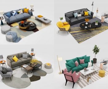 Nordic Style Sofa Combination-ID:227312092