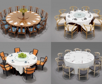 New Chinese Style Dining Table And Chairs-ID:207329036