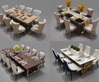Modern Dining Table And Chairs-ID:916377078