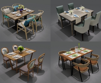 Modern Dining Table And Chairs-ID:991018067