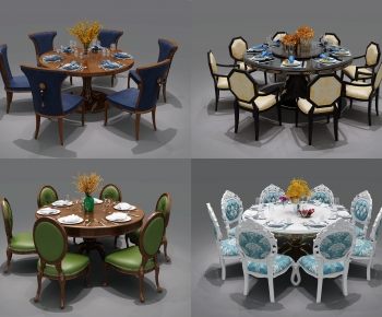Modern Dining Table And Chairs-ID:908587939