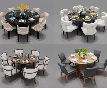 Modern Dining Table And Chairs-ID:387248048
