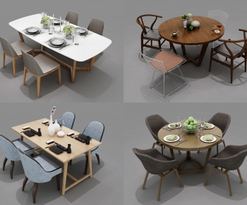 Modern Dining Table And Chairs-ID:396883968