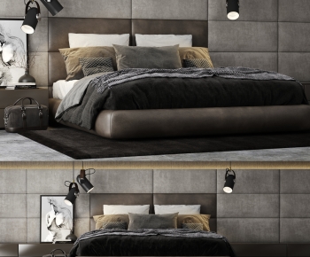 Modern Double Bed-ID:481677061