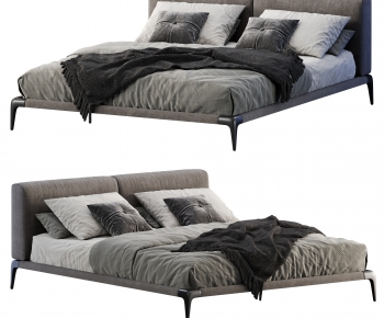 Modern Double Bed-ID:291662931