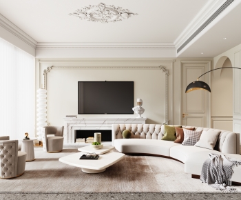 French Style A Living Room-ID:281511072