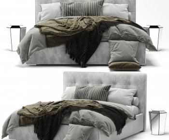 Modern Double Bed-ID:296442034