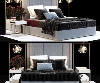Modern Double Bed-ID:561032063