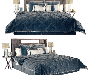 Modern Double Bed-ID:411921029