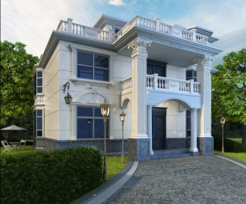 European Style Villa Appearance-ID:474797967