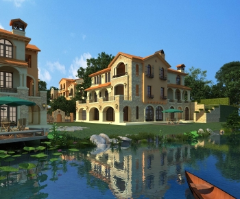 Mediterranean Style Villa Appearance-ID:782059915