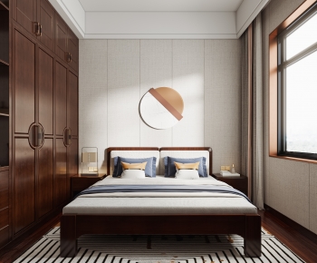New Chinese Style Bedroom-ID:587457909
