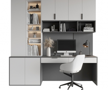 Modern Computer Desk And Chair-ID:327945955