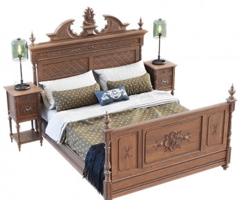 American Style Double Bed-ID:188370941