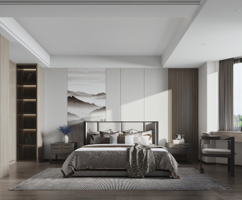 New Chinese Style Bedroom-ID:839715002