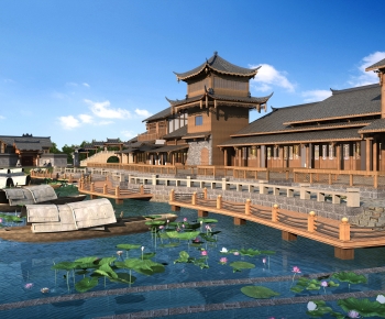 Chinese Style Building Appearance-ID:547820097