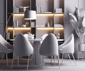 Modern Dining Table And Chairs-ID:174411067