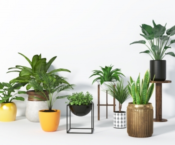 Nordic Style Potted Green Plant-ID:665405992
