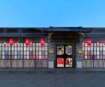 Chinese Style Retro Style Facade Element-ID:293265101