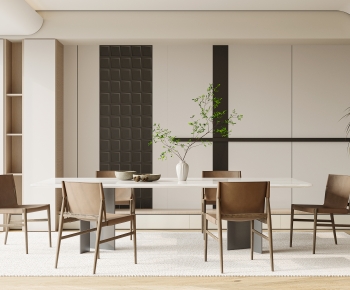 Modern Wabi-sabi Style Dining Room-ID:337178954