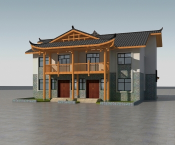 Chinese Style Villa Appearance-ID:240082989
