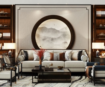 Chinese Style Sofa Combination-ID:537440813