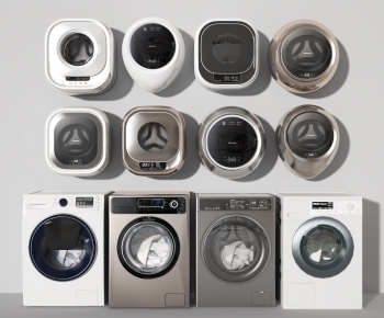 现代洗衣机 洗烘一体机组合-ID:904099965