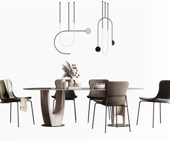 Modern Dining Table And Chairs-ID:607414961