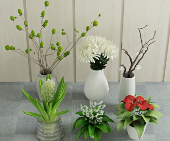 Modern Potted Green Plant-ID:747383123