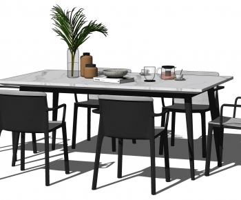 Modern Dining Table And Chairs-ID:347732076