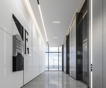Modern Office Elevator Hall-ID:467109923