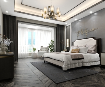 New Chinese Style Bedroom-ID:332923894