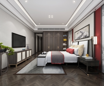 New Chinese Style Bedroom-ID:155898094