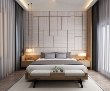 New Chinese Style Bedroom-ID:338238955