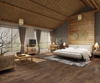 New Chinese Style Bedroom-ID:561955939