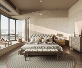 Wabi-sabi Style Bedroom-ID:620680094